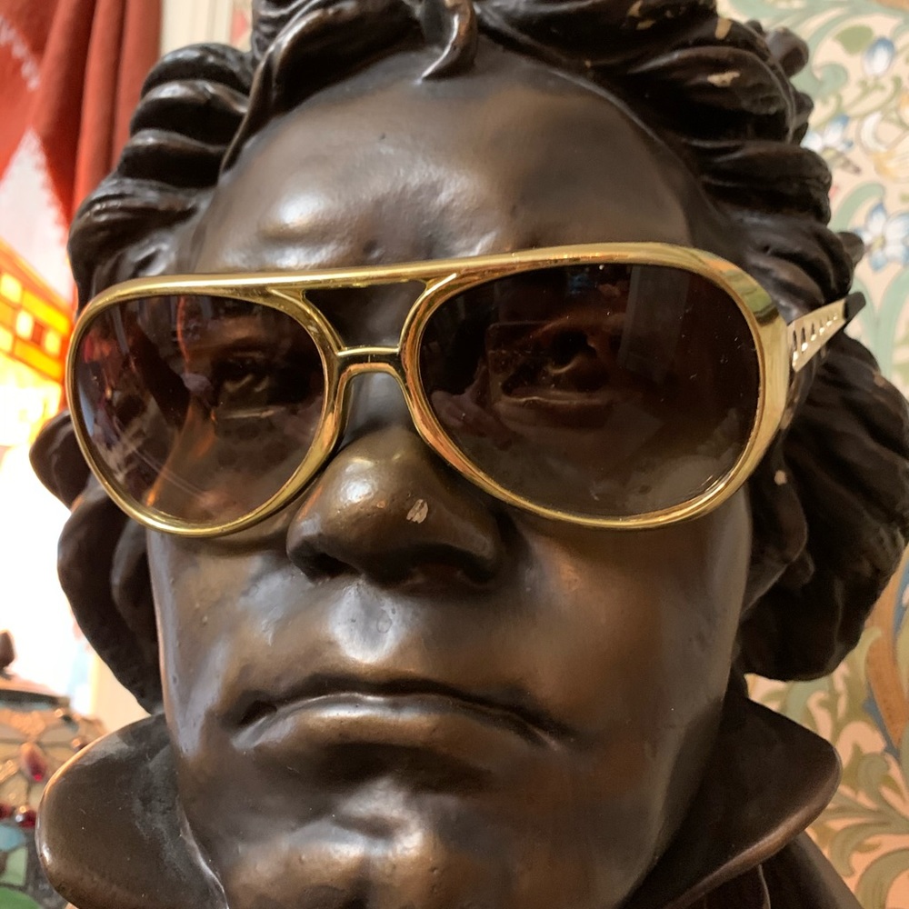 Elvis Sunglasses Vintage NOS KING Gold or SILVER